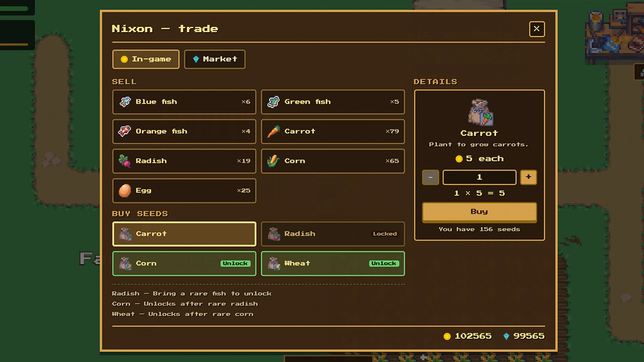 Screenshot — Trade your goods